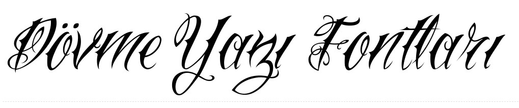 Vtc Nue Tattoo Script yazı fontu