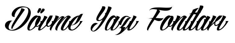 Angilla Tattoo yazı fontu